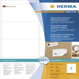 Herma 10312 repositionierbar blickdicht Adressetiketten 9.91x6.67 cm (100 Blatt (800 Etiketten))