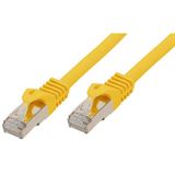 (€7,80*/1m) 0.50m Good Connections Cat. 7 Rohkabel S/FTP PiMF RJ45 Stecker auf RJ45 Stecker Gelb halogenfrei