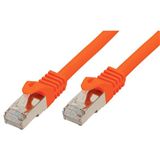 (€2,45*/1m) 2.00m Good Connections Cat. 7 Rohkabel Patchkabel S/FTP PiMF RJ45 Stecker auf RJ45 Stecker Orange halogenfrei