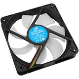 Cooltek Silent Fan 120 PWM 120x120x25mm 700-1500 U/min 6.6-17.1 dB(A) schwarz/weiß