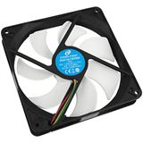 Cooltek Silent Fan 140 PWM 140x140x25mm 600-1200 U/min 6.8-15.2 dB(A) schwarz/weiß