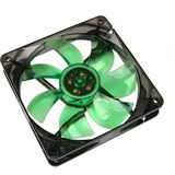 Cooltek Silent Fan 120 120x120x25mm 1200 U/min 16 dB(A) schwarz/grün