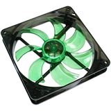 Cooltek Silent Fan 140 140x140x25mm 900 U/min 13.9 dB(A) schwarz/grün