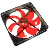 Cooltek Silent Fan 140 red 140x140x25mm 900 U/min 13.9 dB(A) schwarz/rot