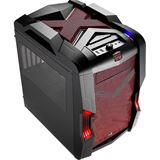 AeroCool Strike-X Cube Red Edition mit Sichtfenster Wuerfel ohne Netzteil schwarz/rot