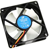 Cooltek Silent Fan 80 80x80x25mm 2000 U/min 20.3 dB(A) schwarz/weiß
